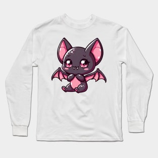 Cute chibi bat by Strange Dollz Boudoir Long Sleeve T-Shirt